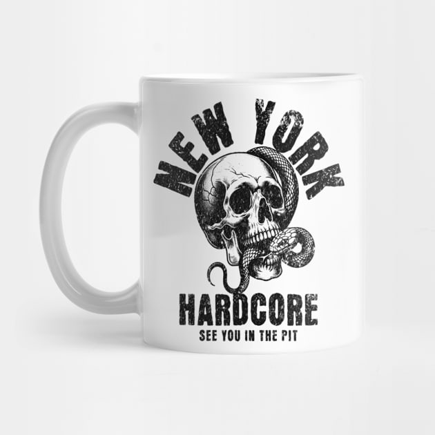 New York Hardcore skull by Brand X Graffix